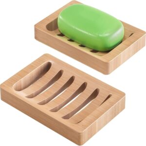 Light Brown Wooden Soap Dish