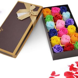 Multicoloured Rose Soaps