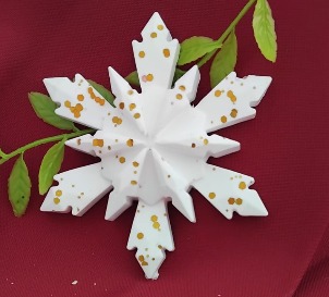 Enfeite de árvore de Natal em forma de estrela