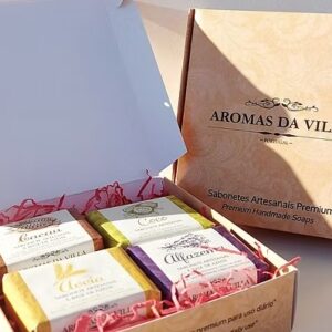 Caixa de Presente- Sabonetes Tradicional x 4 bars