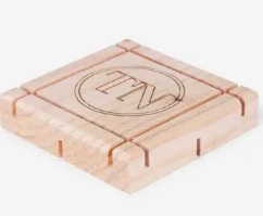 Saboneteira de madeira