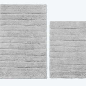 Conjunto de tapete de banho de duas peças Dove Grey Marlow