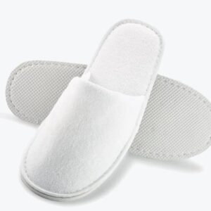 Chinelo Unissexo para Hotel - Bico Fechado Antiderrapante e Forro Atoalhado