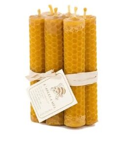 Velas de cera de abelha pequenas