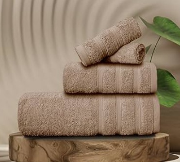 Conjunto de toalhas Mocha Colour Hotel Essentials com 4 peças